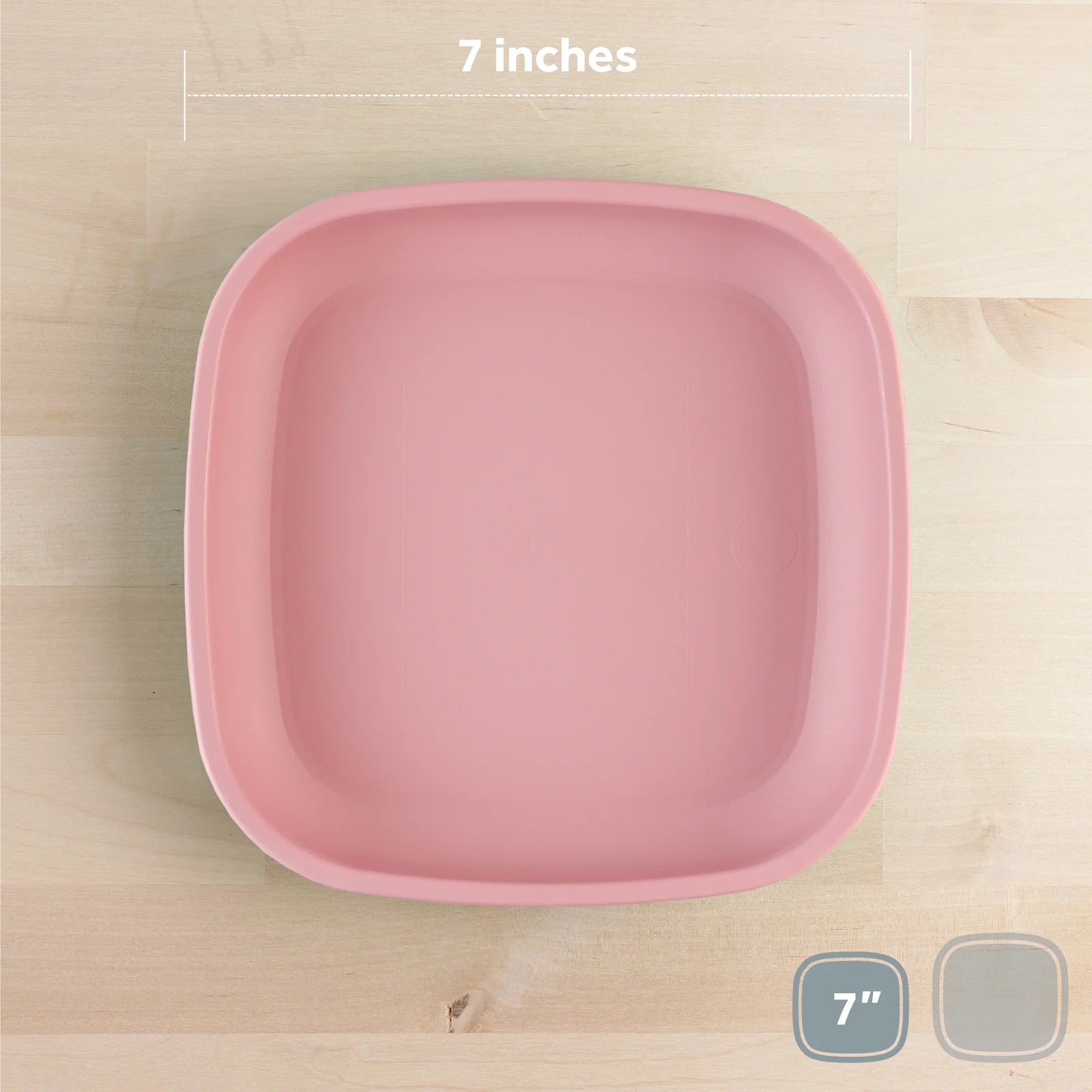 Re-Play 7-Inch Flat Plates: Ideal for Small Meals, Safe and Colorful