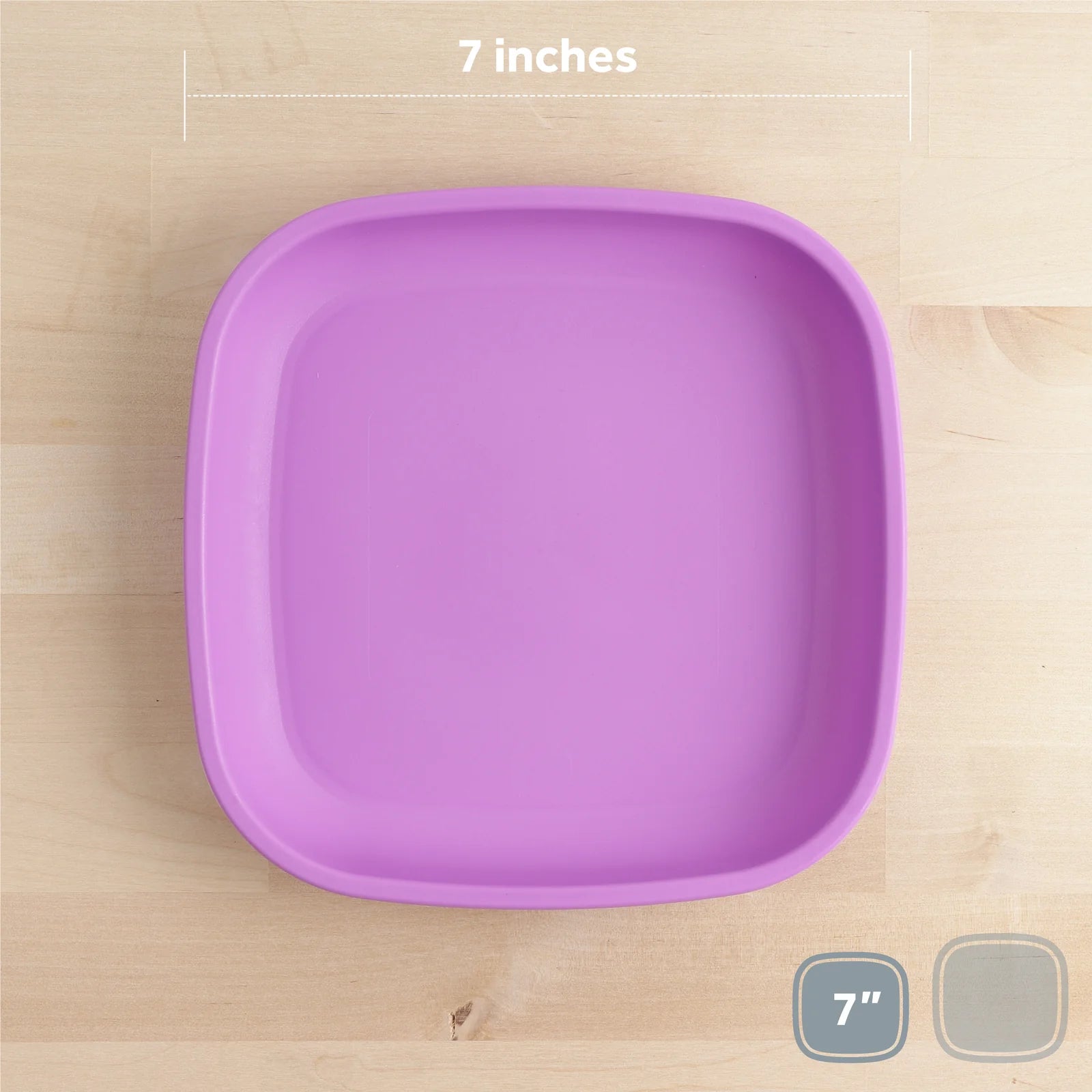 Re-Play 7-Inch Flat Plates: Ideal for Small Meals, Safe and Colorful