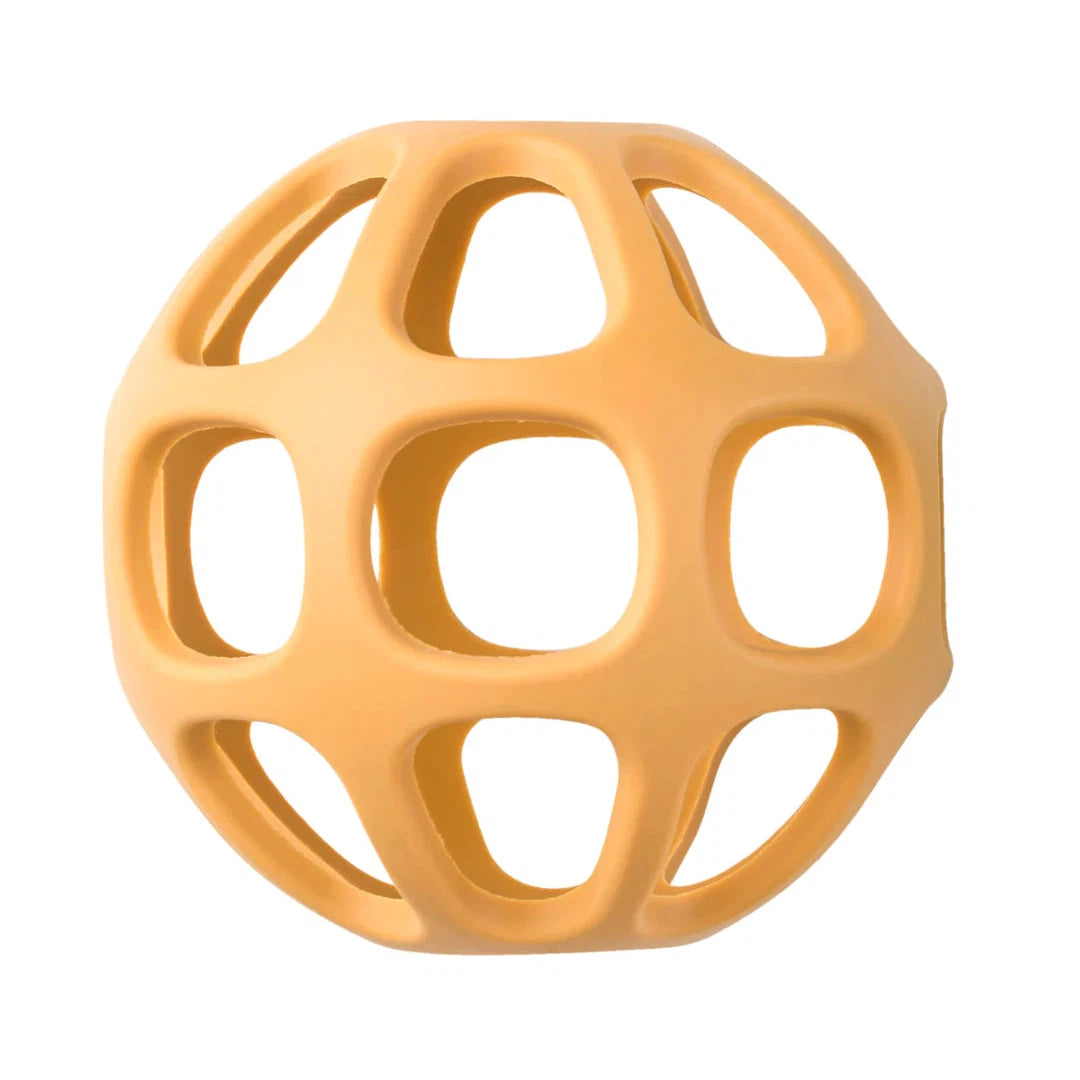 Hot Deal! Saro Mustard Baby Silicone Sensory Ball