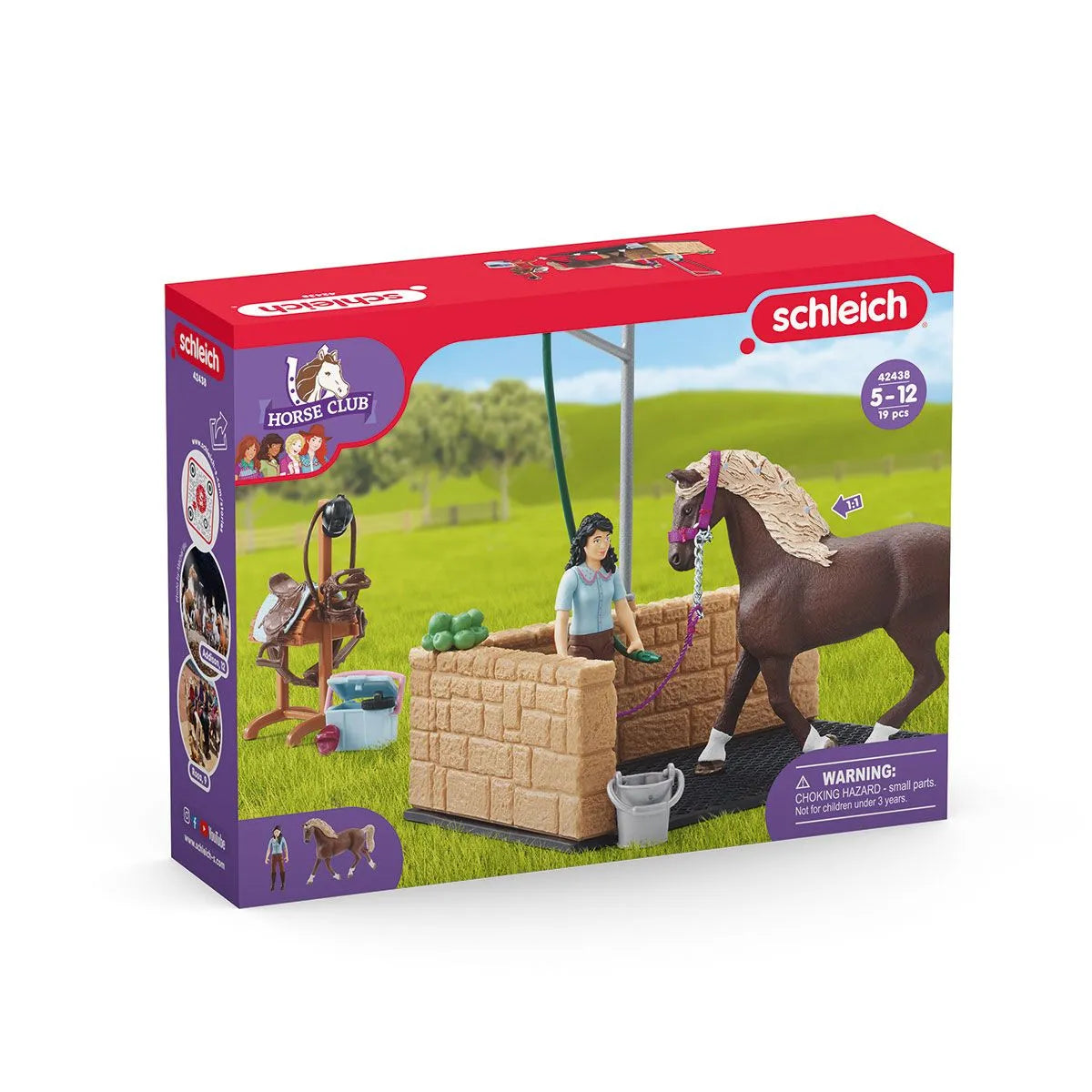 Schleich Horse Club: Practical Horse Washing Area Set