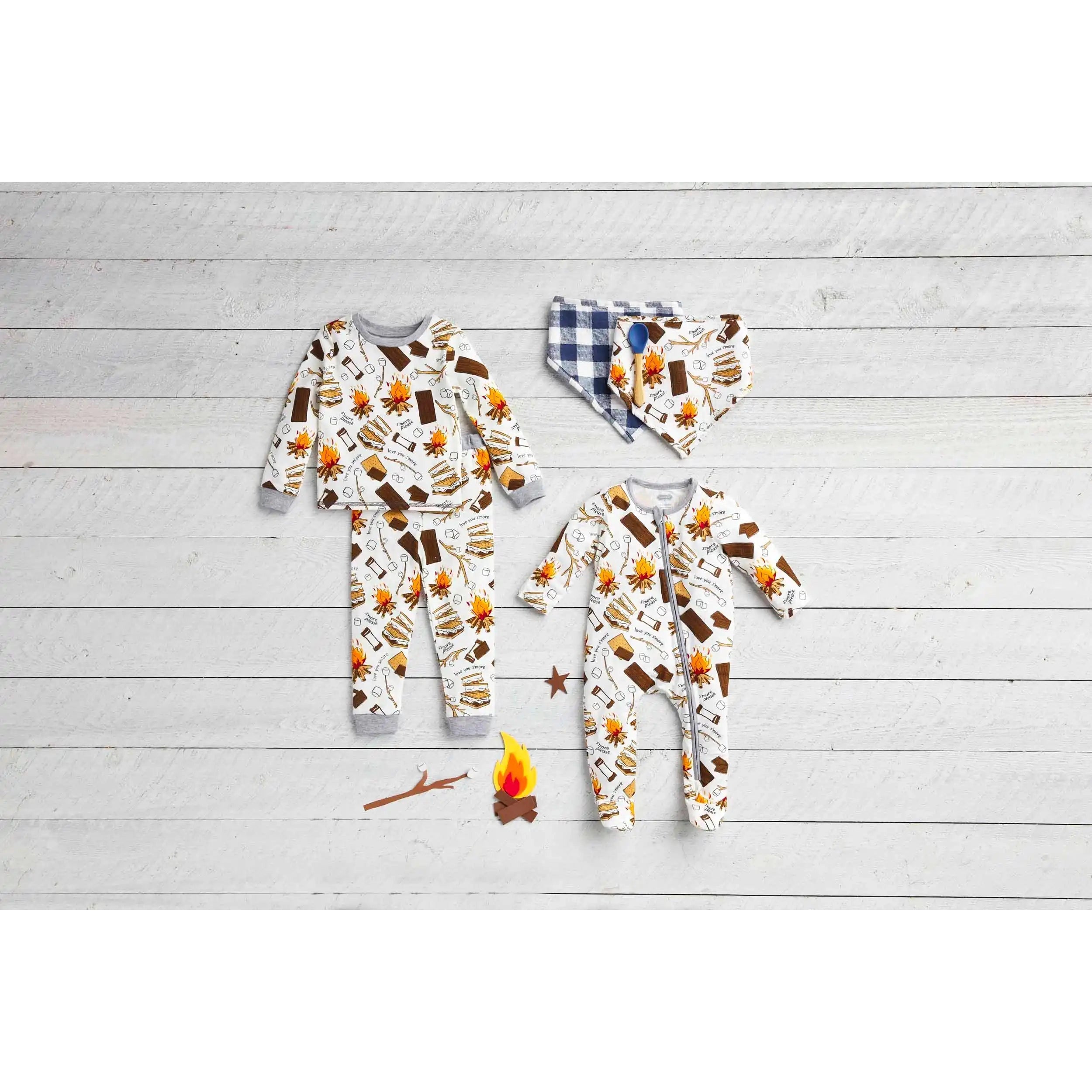 Mud Pie S'mores Baby Footed Sleeper - Perfect for Fall