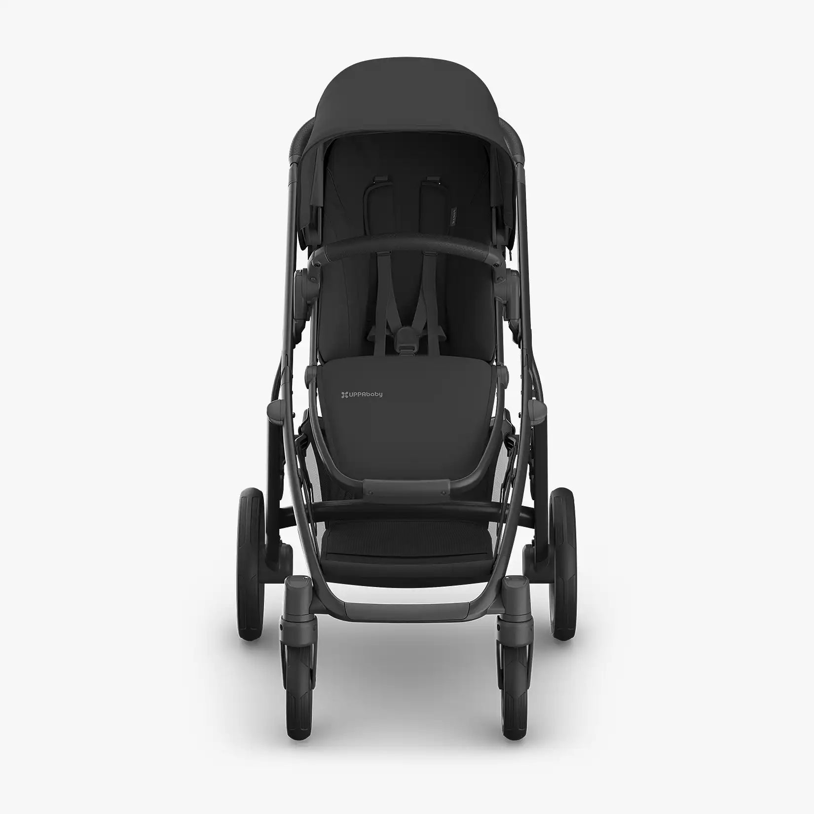 UPPAbaby Vista® V3 Stroller - Jake (Charcoal, Carbon Frame, Black Leather) - Best for Growing Families