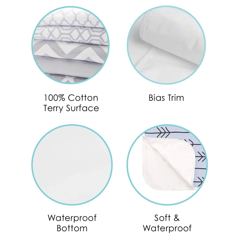 Hot Sale! Kushies Pink Solid Waterproof Changing Pad Liner