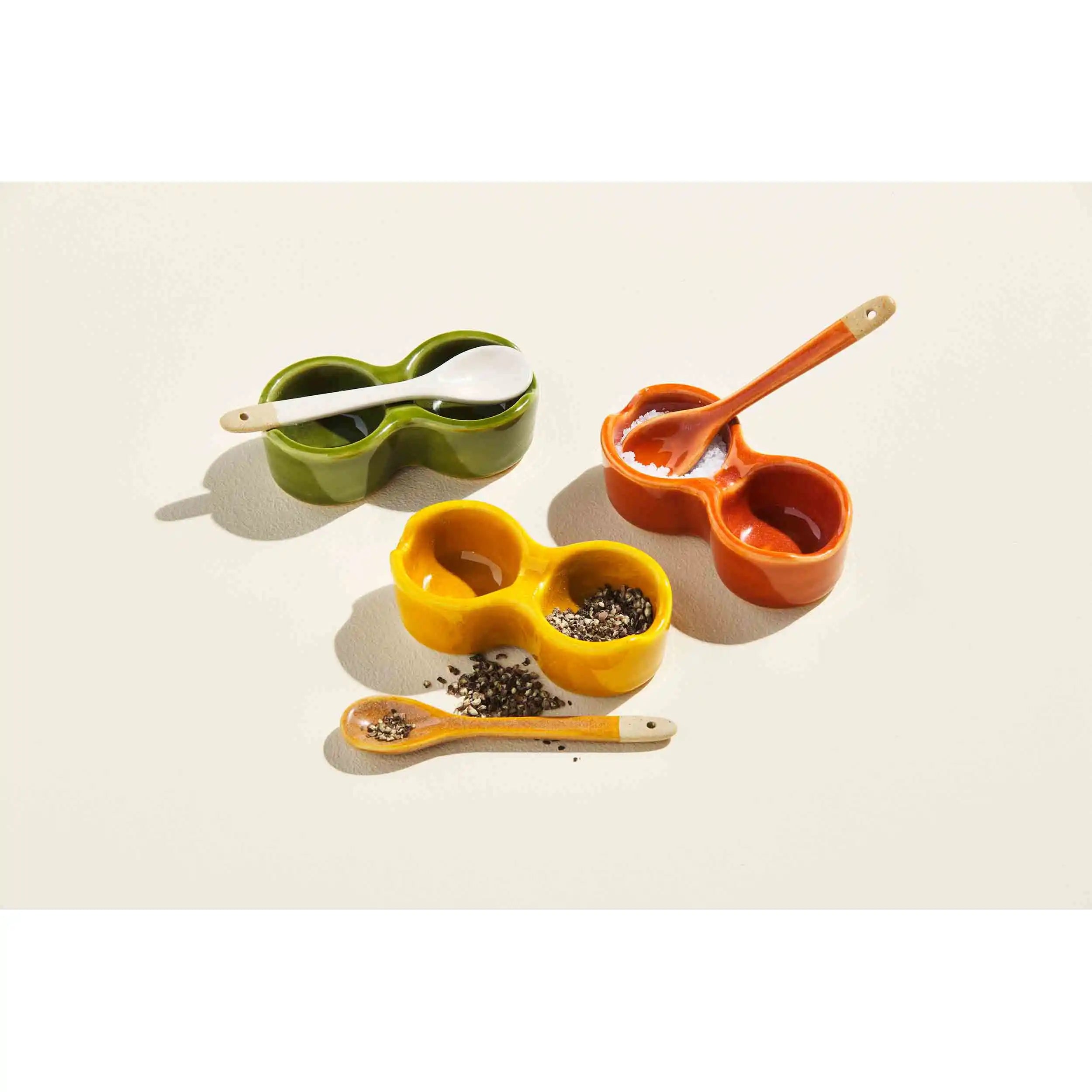 Hot! Mud Pie Exquisite Salt Cellar Set