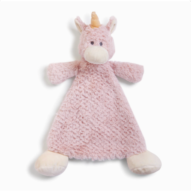 Demdaco Soft and Playful Wendy Unicorn Rattle Blanket for Kids' Comfort
