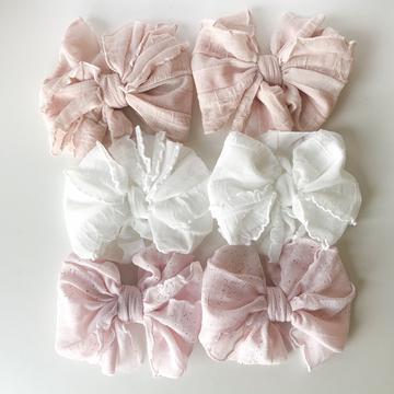 In Awe Couture Adorable Neutral Ruffled Clippy Box Set