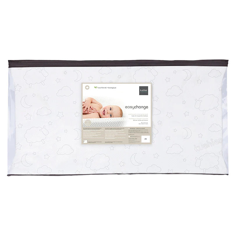 Eco-Friendly Kushies Bamboo Contoured Baby Changing Pad - Ideal for Your Little One and the Planet