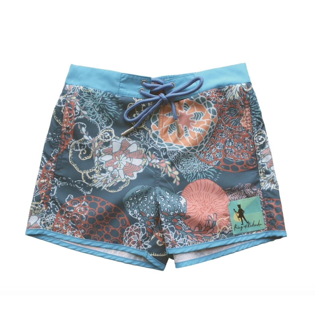 Hot Deal! Harrison Board Shorts - The King of Redonda Coral for Kids and Parents