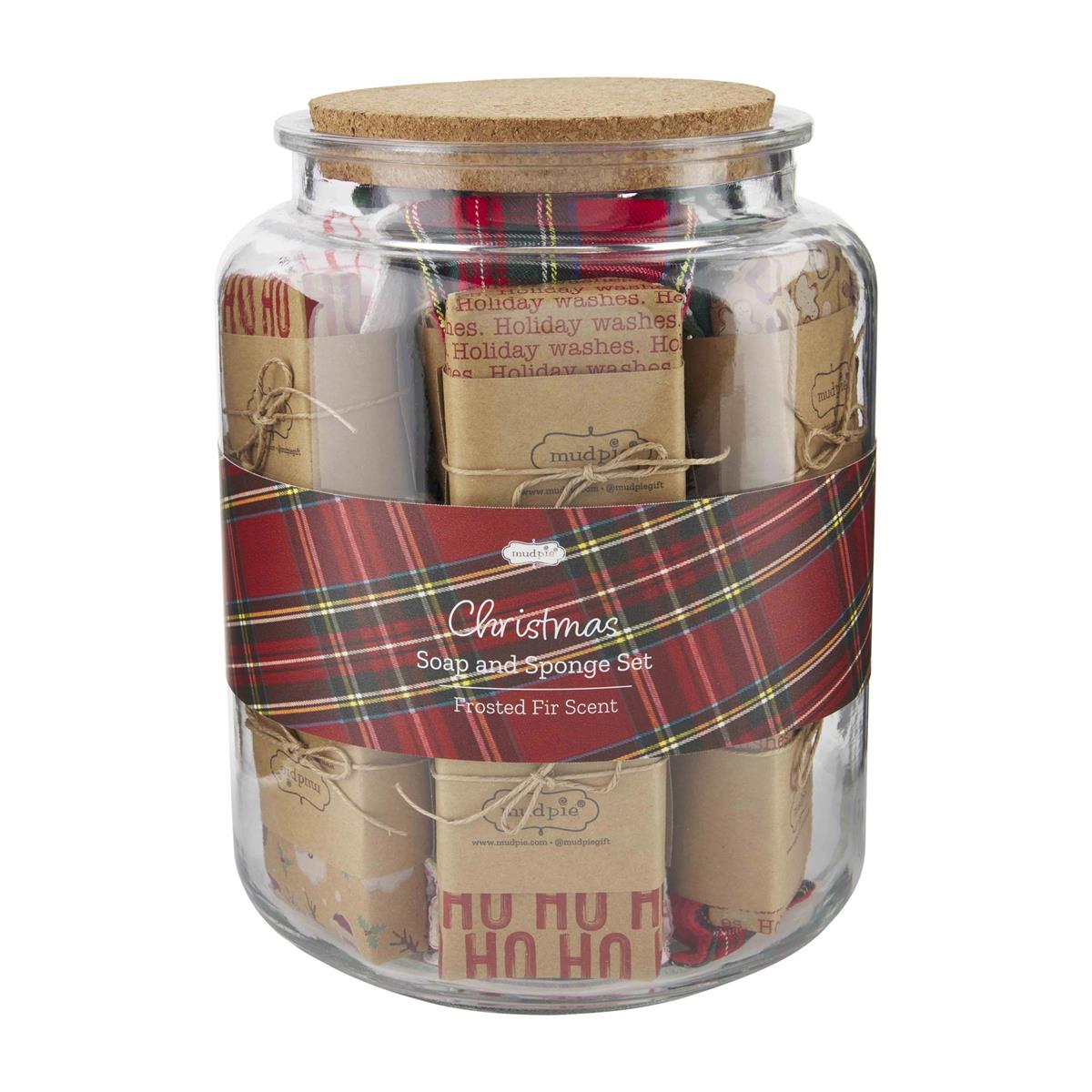 Hot! Mud Pie Pine Scented Soap & Sponge 2-Piece Set