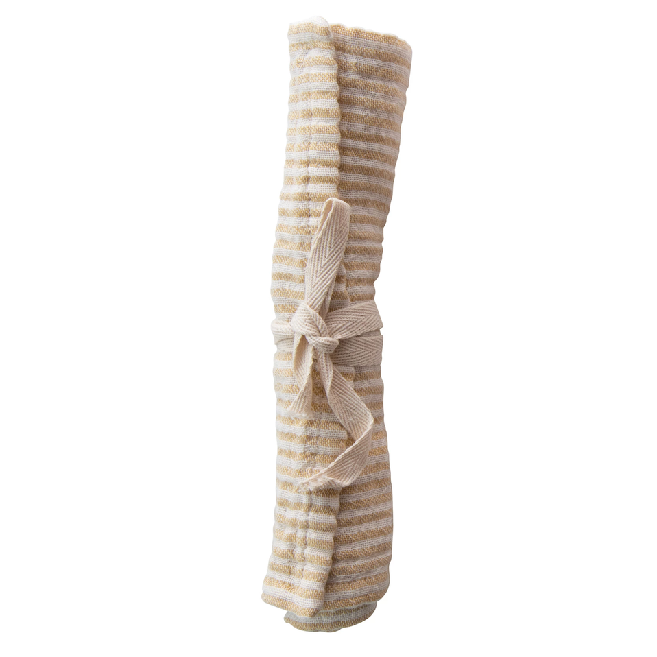 Creative Co-Op Baby Woven Cotton Striped Burp Cloth - 4 Styles