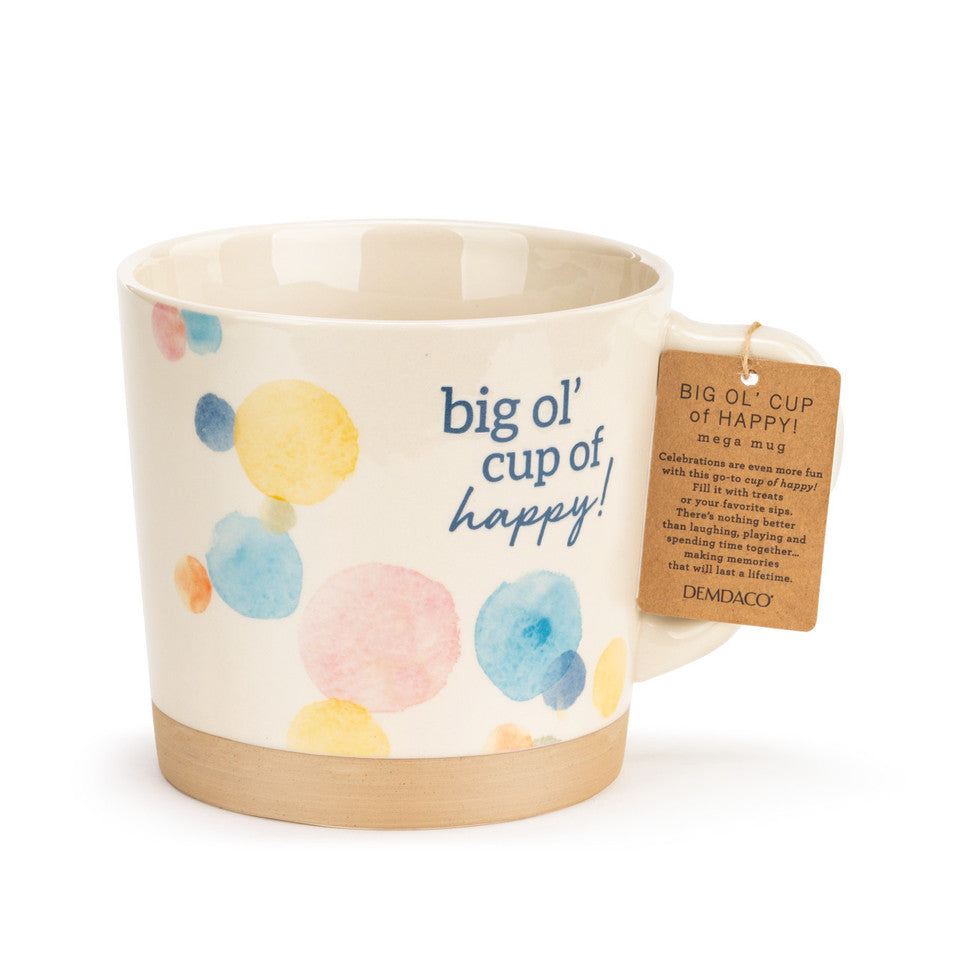 Demdaco Happy Mega Mug: Ideal Gift for Togetherness