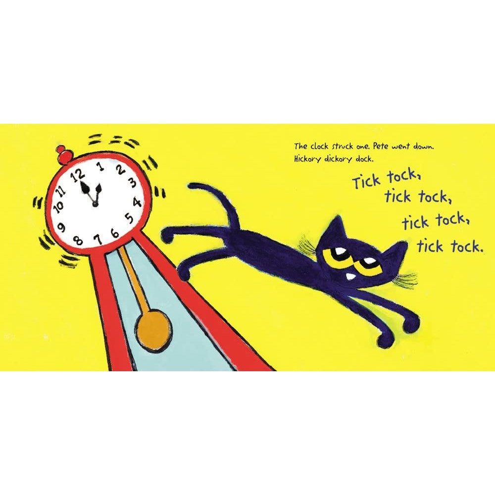 Hot Deal! Harper Collins' Pete the Cat: Hickory Dickory Dock Hardcover Children's Book