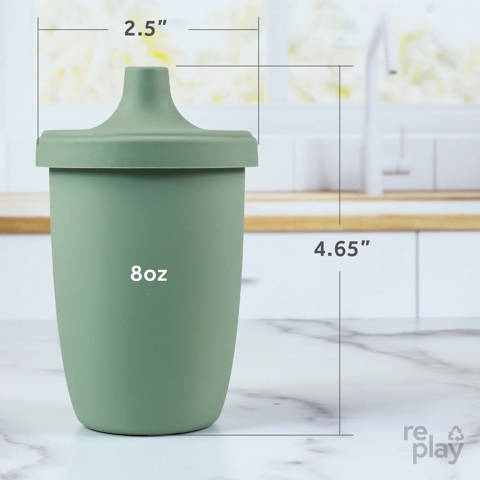 Re-Play 8 oz. Medical - grade Silicone Sippy Cup in 8 Colors