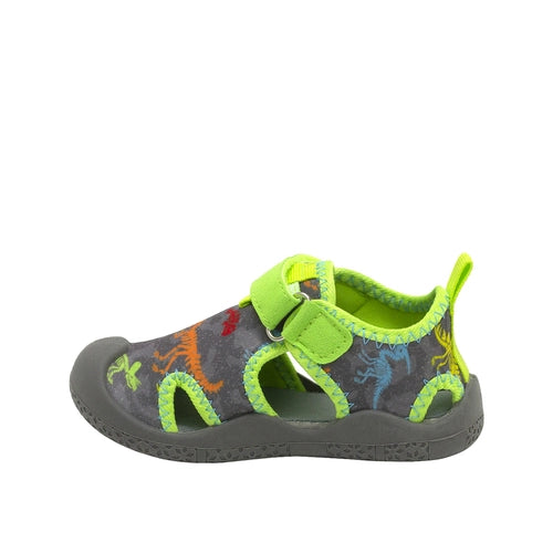 Robeez Grey Toddler Boy Dinosaur-themed Water Shoes