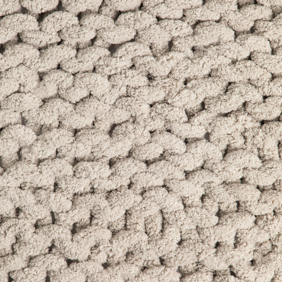 Demdaco Taupe Chunky Knit Comfort Throw Blanket