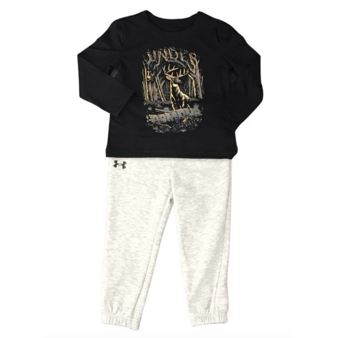 Hot Deal! Under Armour Black Aggressive Hunt Set for Baby Boys