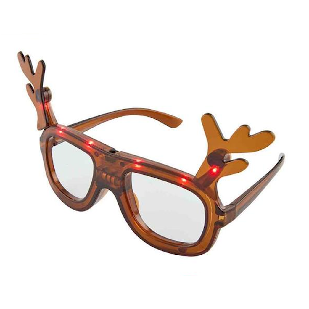 Mud Pie Safe LED Holiday Light - Up Glasses for All Ages