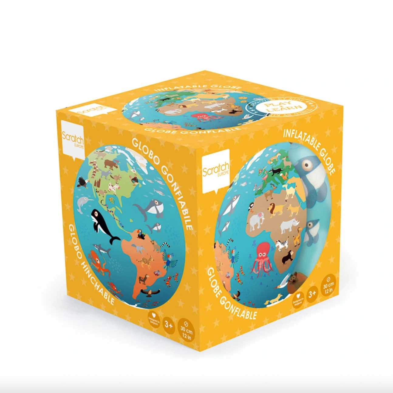Hot Sale! Colourful Inflatable Scratch Globe for Fun in Garden, Beach and Water