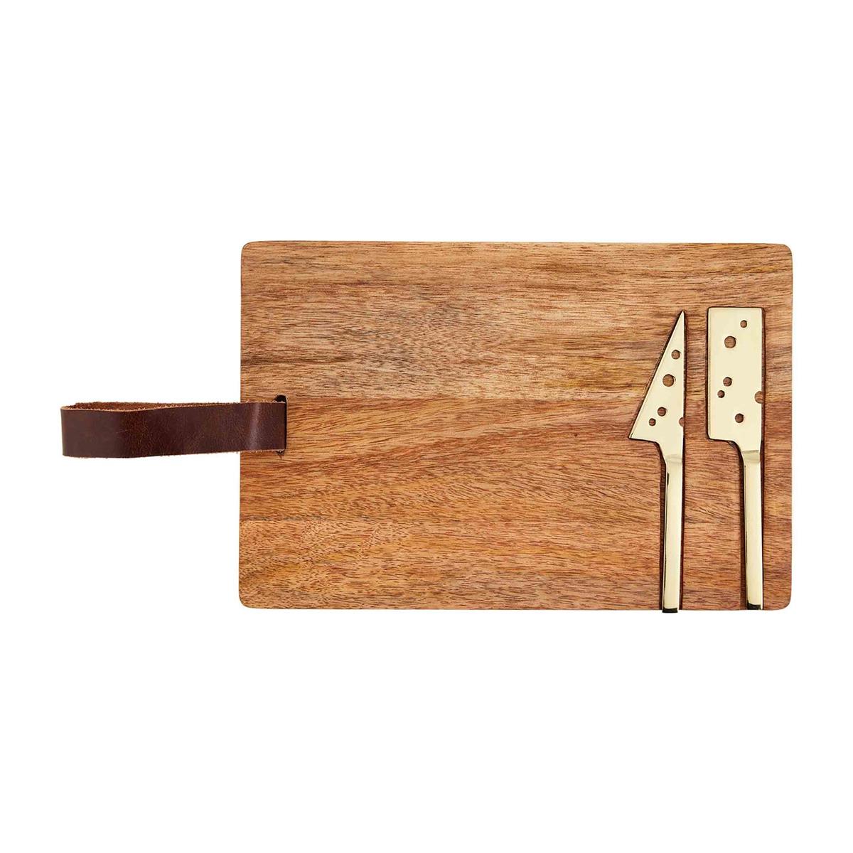 Hot Deal! Mud Pie Three - Piece Integral Cheese Utensil Board Set