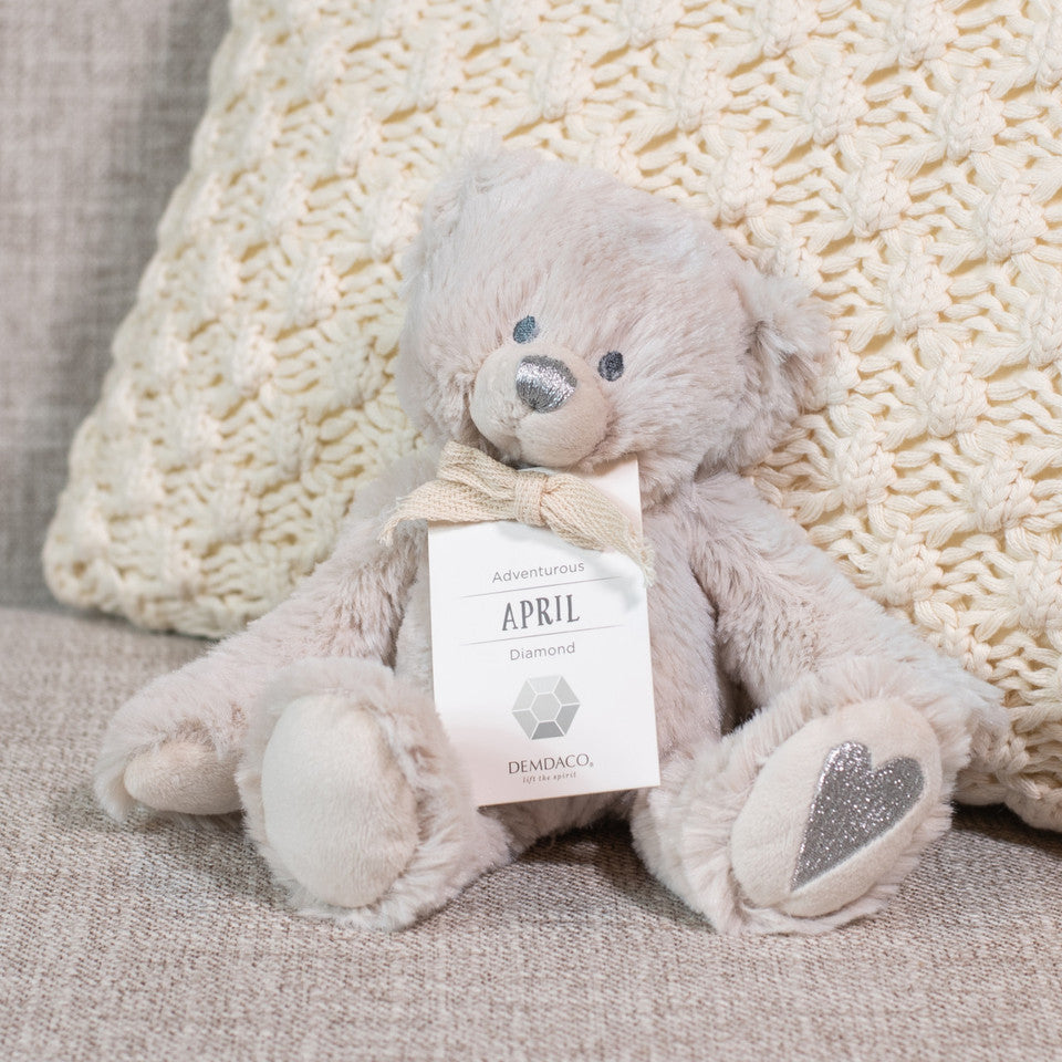 Demdaco April Birthstone Bear - Ideal Gift for Babies