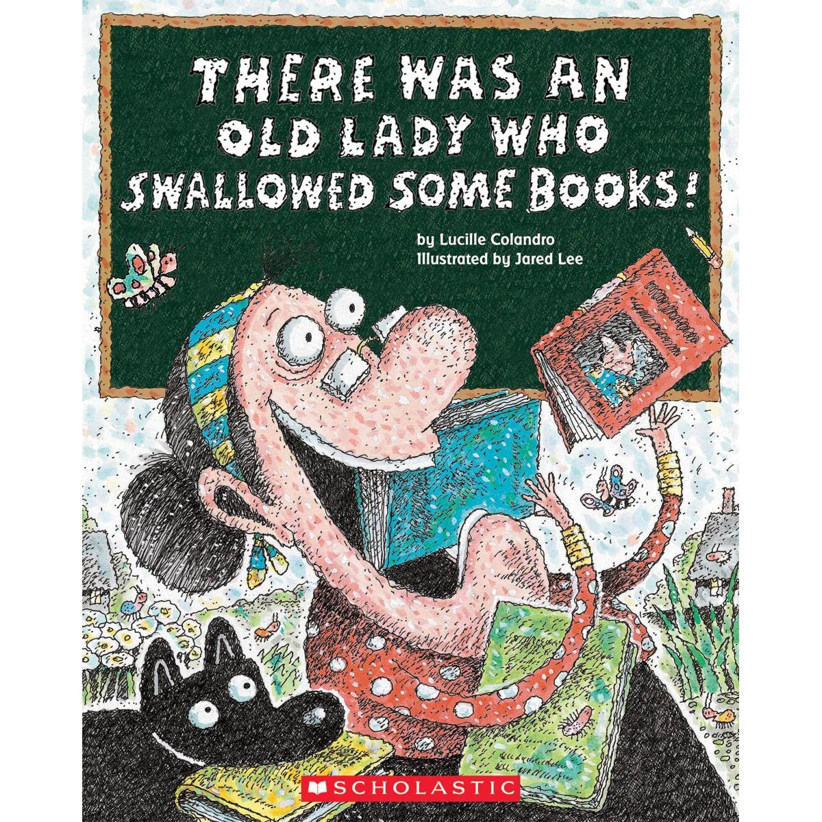 Scholastic: 'There Was an Old Lady Who Swallowed School Supplies!' Paperback