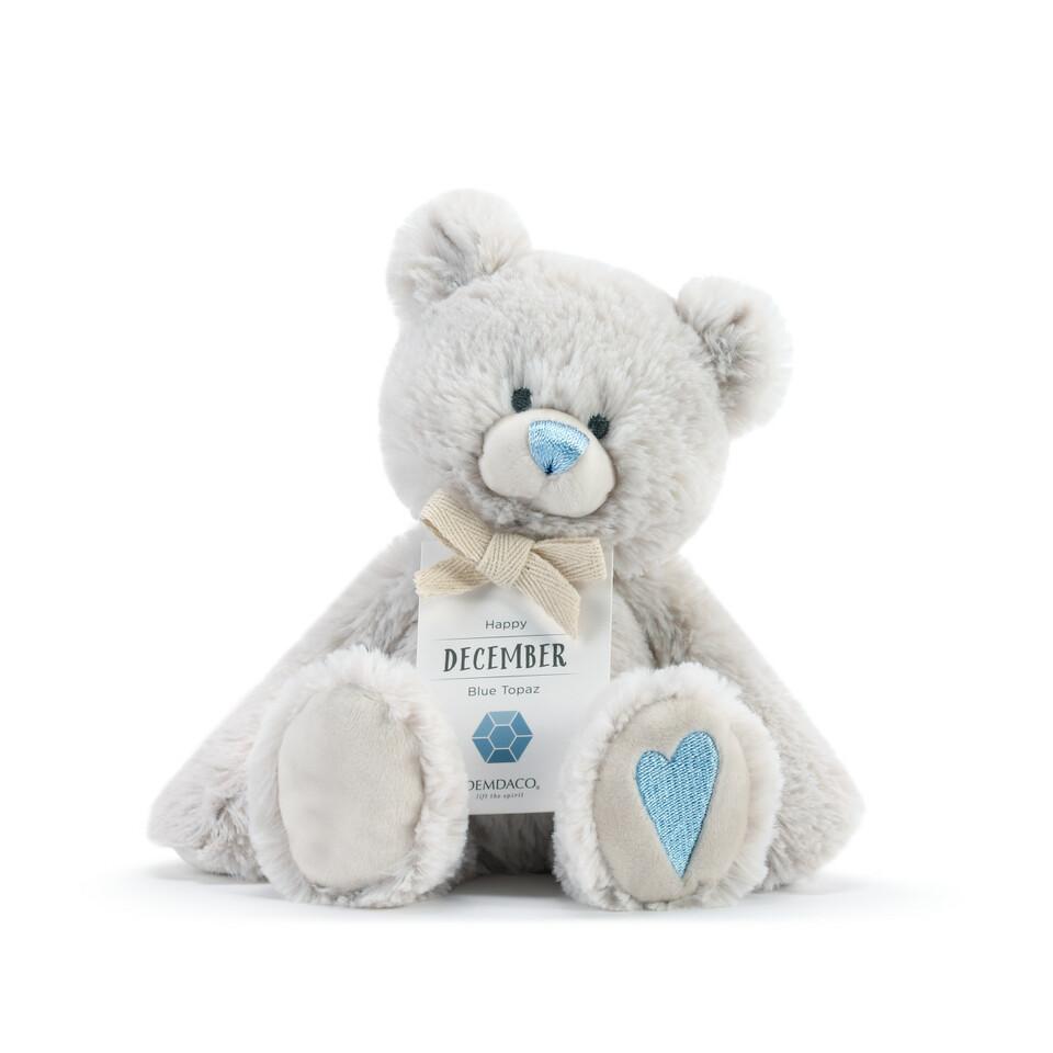 Demdaco December Birthstone Plush Bear for Newborn Celebration