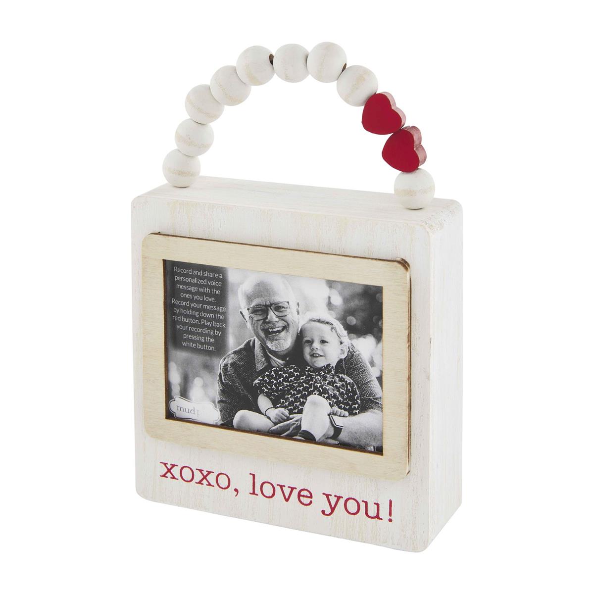 Hot Sale! Mud Pie Recordable Wooden Photo Ornament for Unique Memories