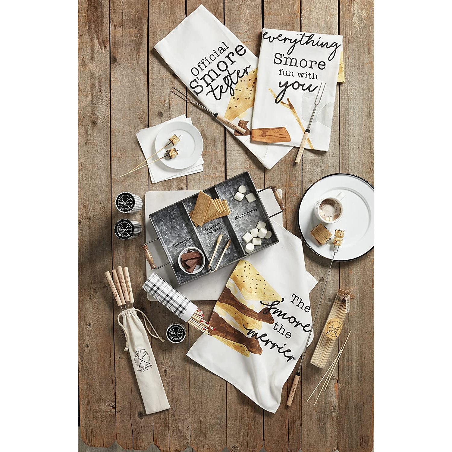 Hot Deal! Mud Pie S'More Tin Tray 2-Piece Set