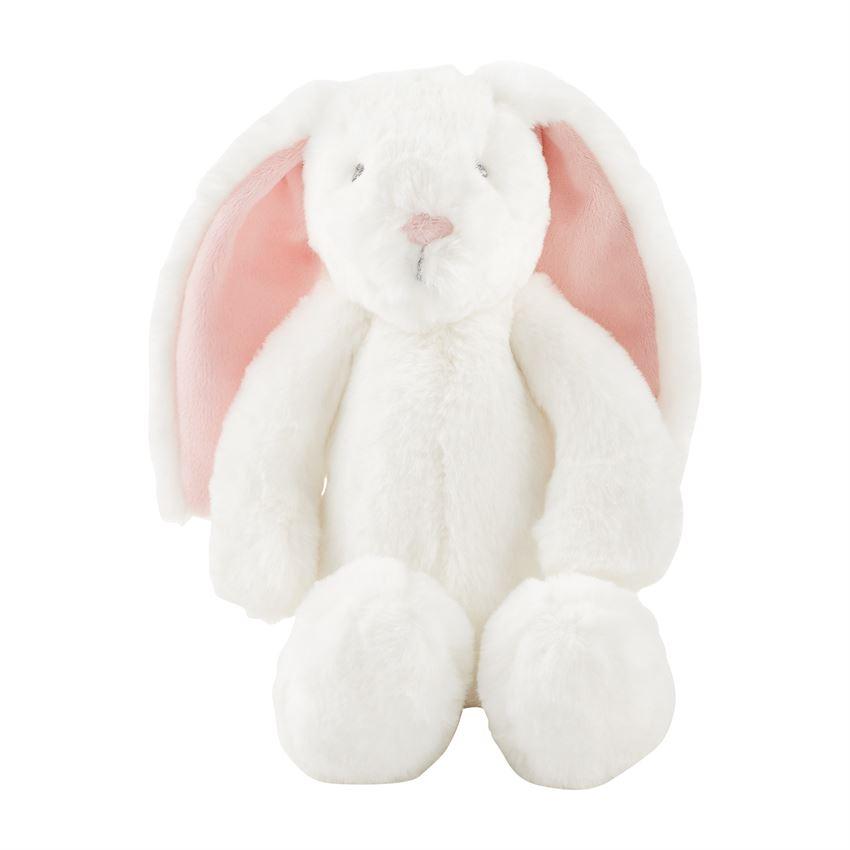 Hot Sale! Mud Pie Pink Faux Fur Stuffed Bunny Plush Toy