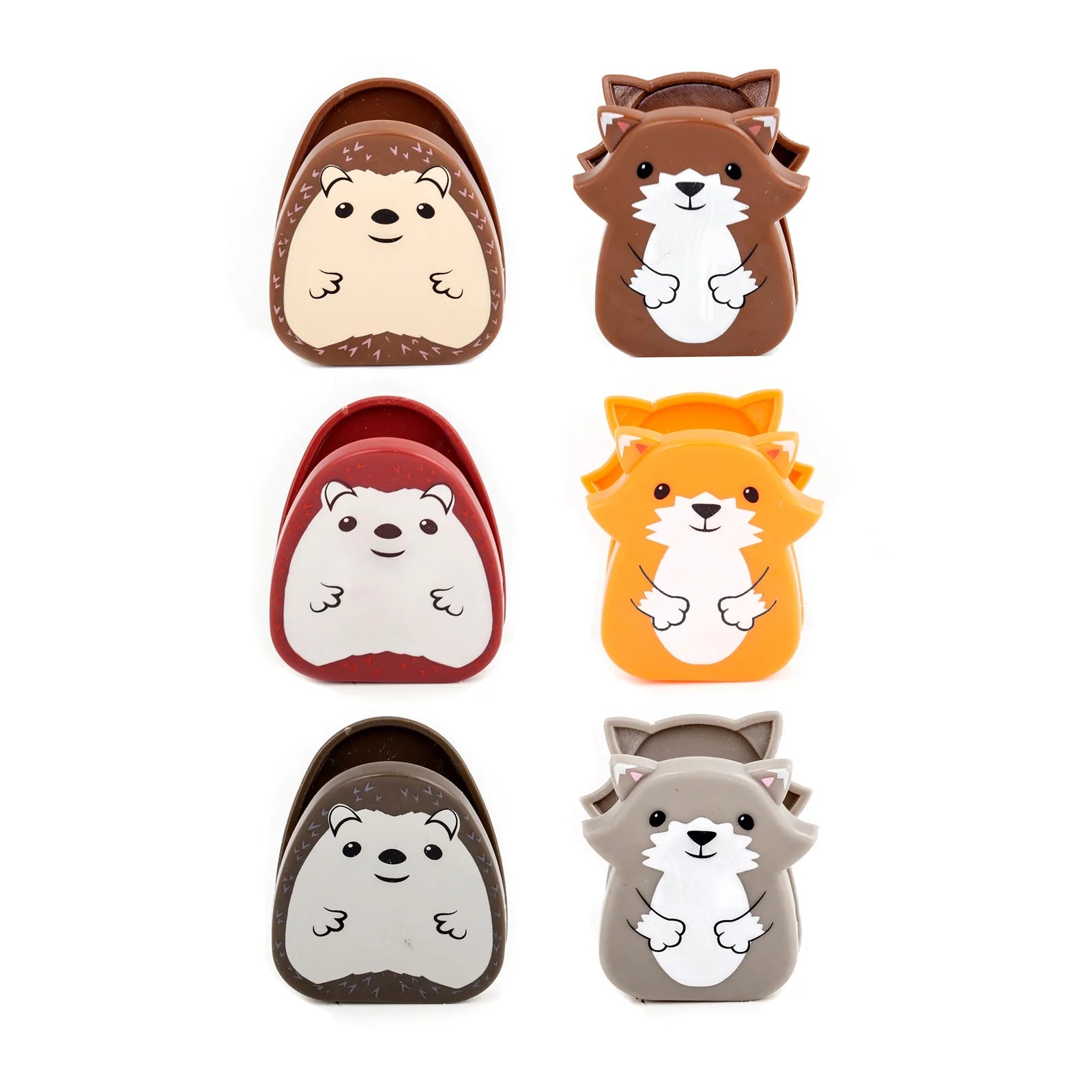 Kikkerland Design Set of 6 Woodland - Themed Bag Clips