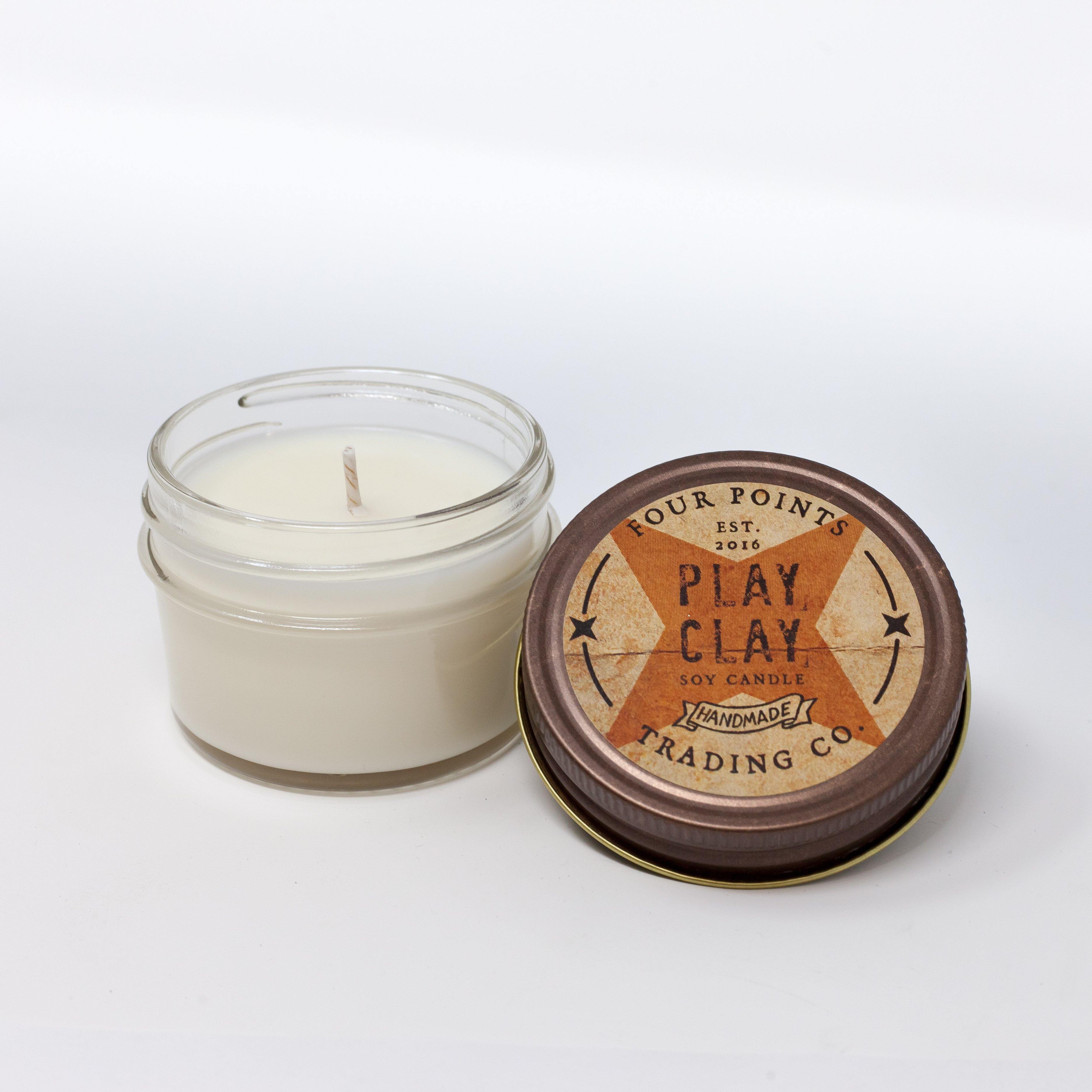 Four Point's Trading Co. Handmade Soy Play Clay Scented Candle