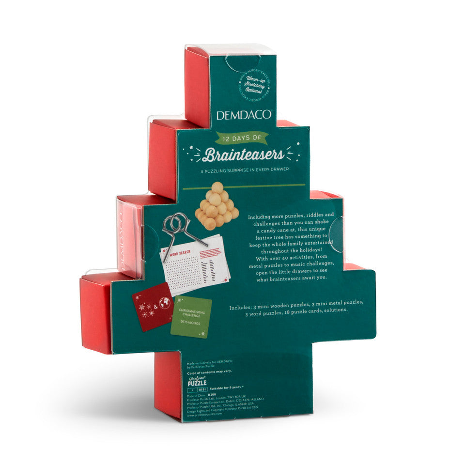 Demdaco's Festive 12 Days of Brainteasers: Ideal Christmas Gift