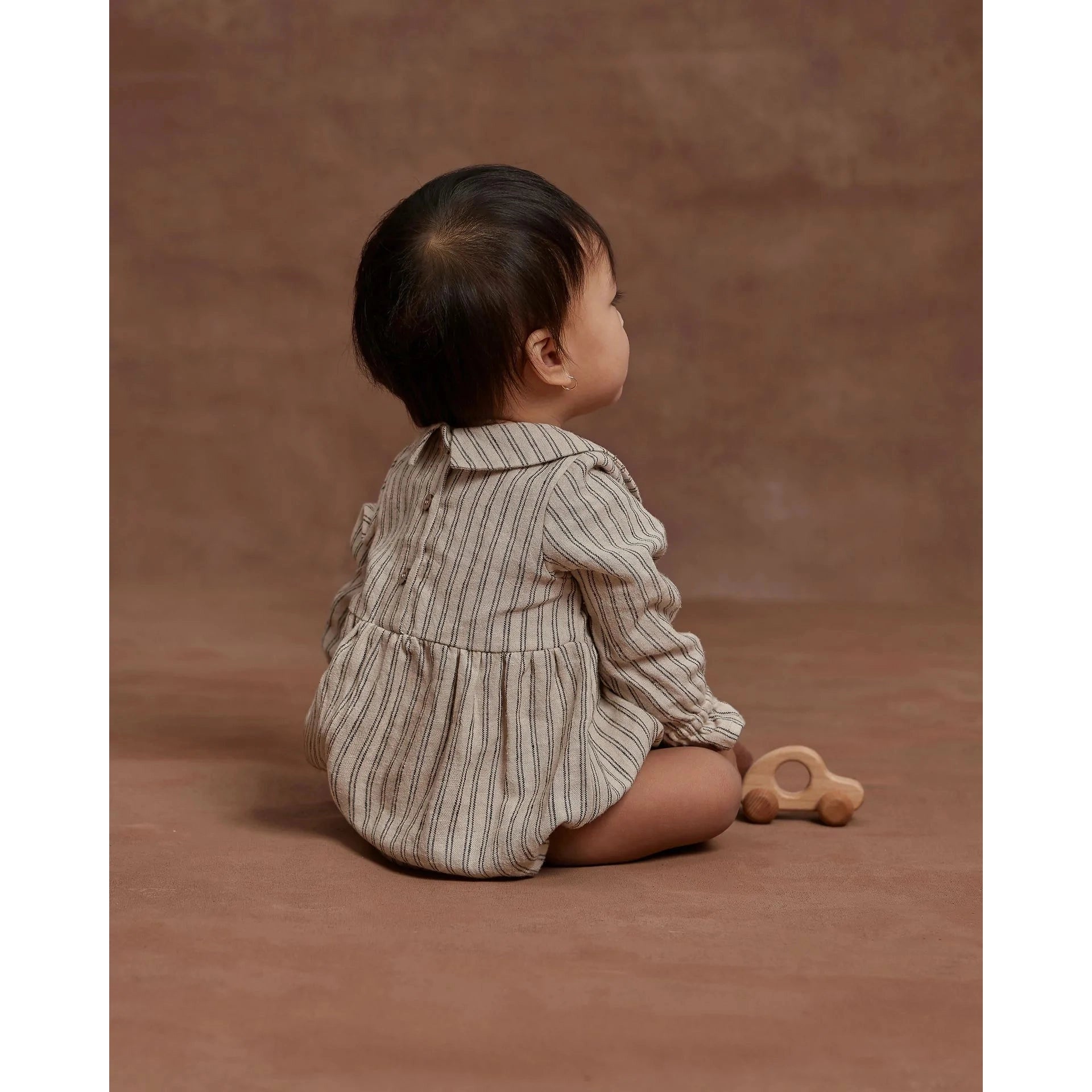 Rylee & Cru Black Pinstripe Romper - Great for Babies!