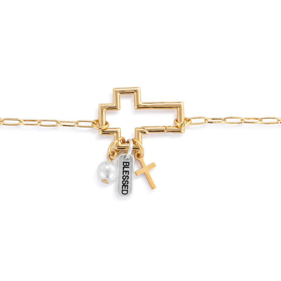 Demdaco Gold Your Journey Faith Bracelet Jewelry Set for Daily Wear