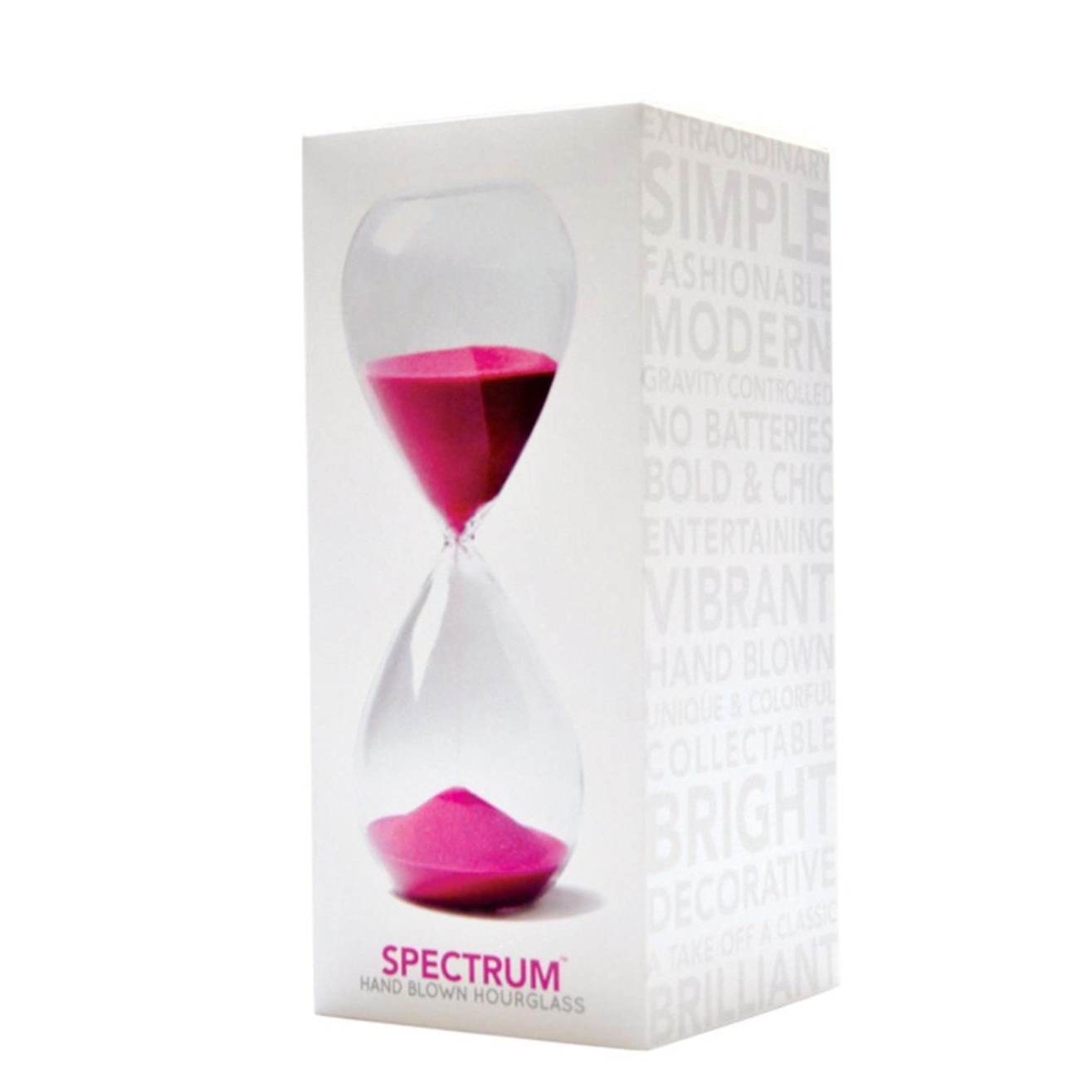 Two's Company Assorted Color Hourglass 30-Minute Timer in Gift Box