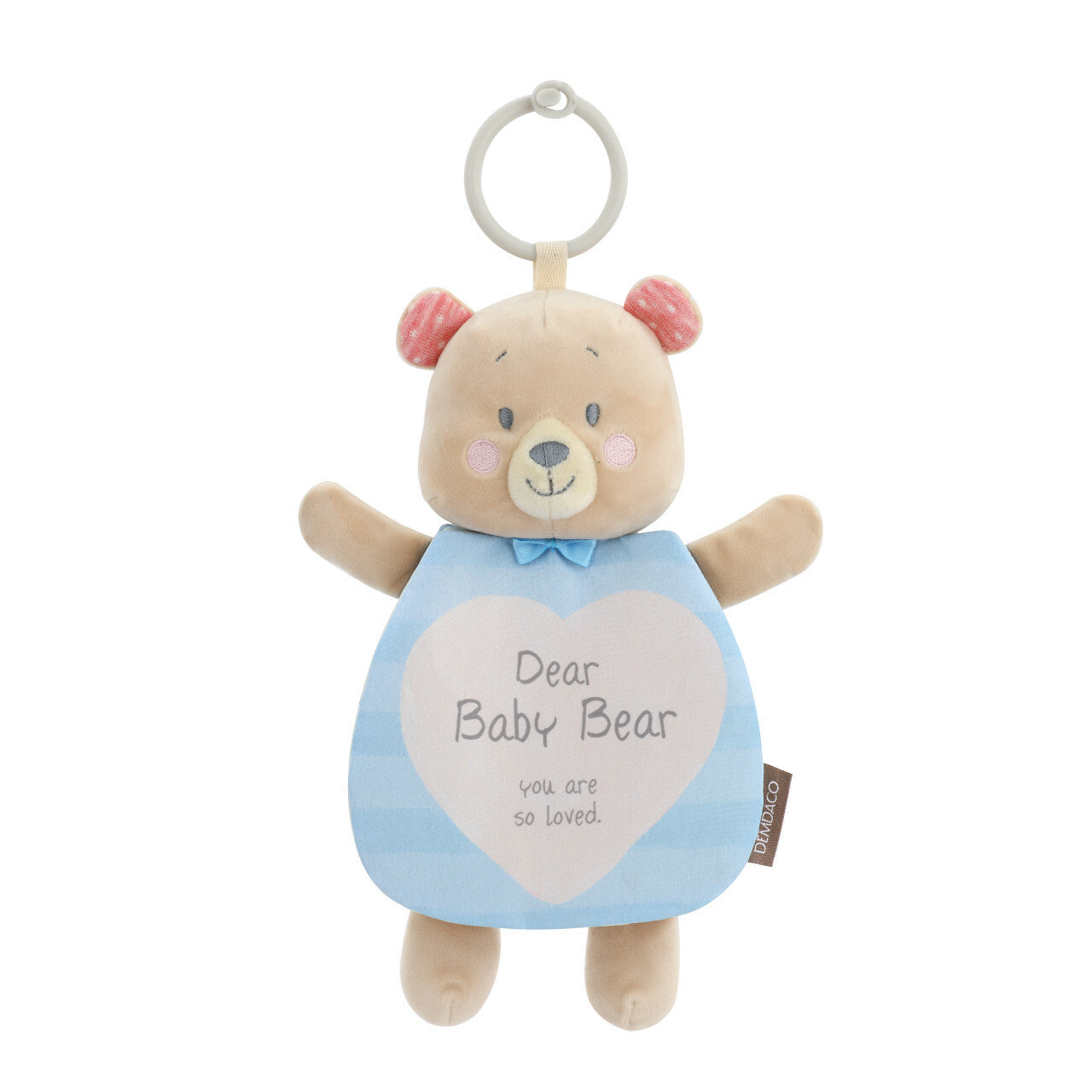 Demdaco Soft and Functional Stroller Companion - Dear Baby Blue