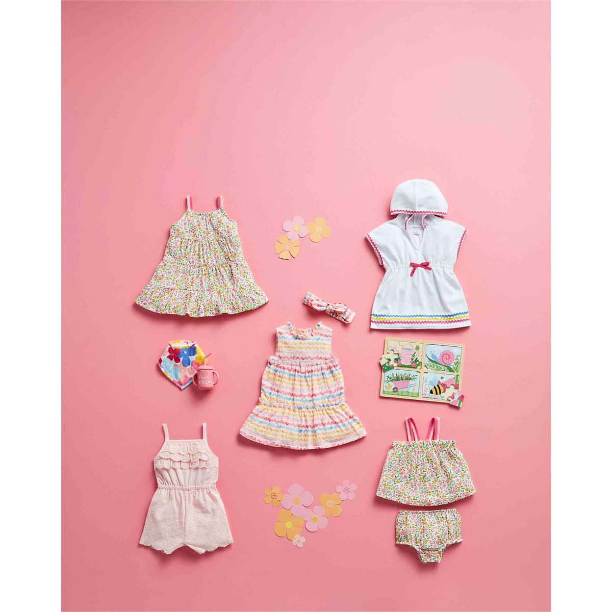 Hot! Mud Pie Rainbow Dress & Headband Set