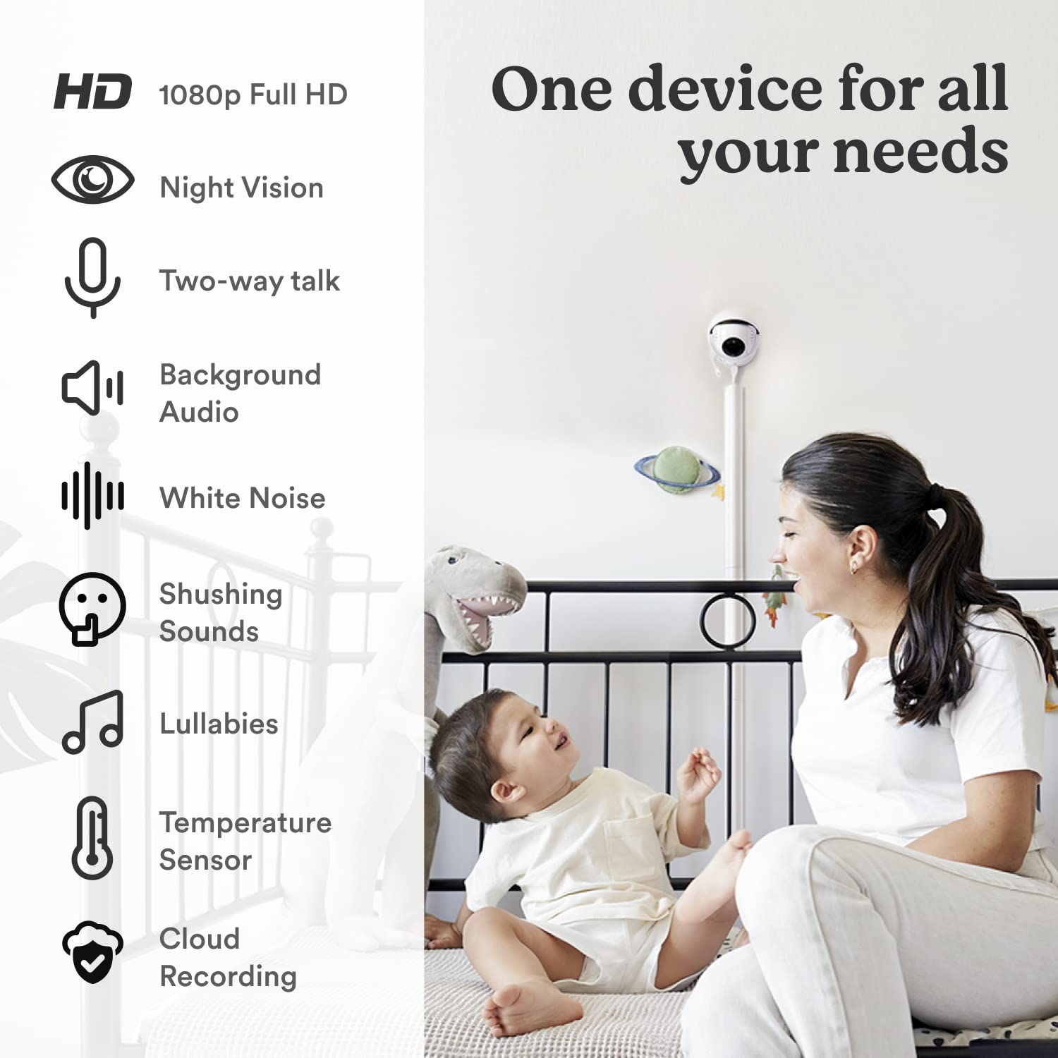 Invidyo Smart Bundle: Baby Camera with Free Monitor