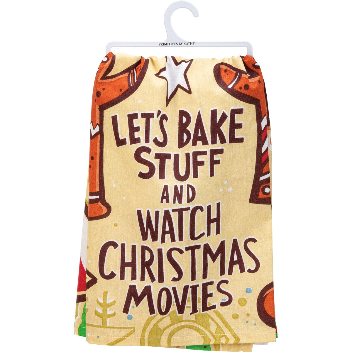 Kathy's Primitives Full - Color Cotton Kitchen Towel for Baking and Movie - Watching