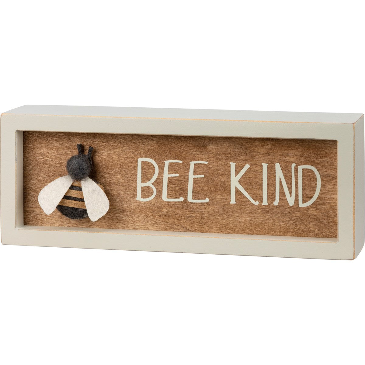 Hot! Primitives By Kathy 'Bee Kind' Inset Box Sign