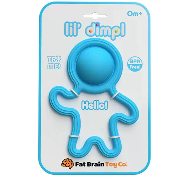 Fat Brain Lil Dimpl - Soft Silicone Baby Teether, A Perfect Playmate