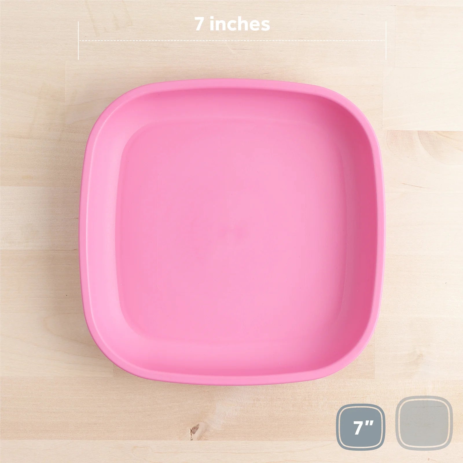 Re-Play 7-Inch Flat Plates: Ideal for Small Meals, Safe and Colorful
