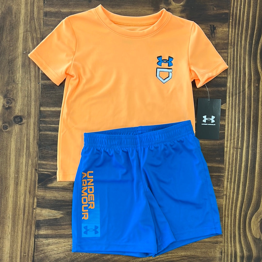 Under Armour Boys' UA 3.0 Wordmark Shorts - Photon Blue (Hot Sale)