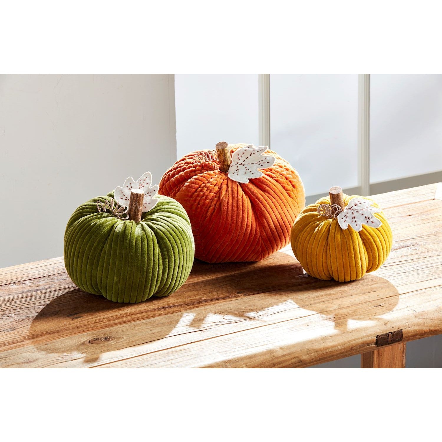 Fall Decor Must-Have! Mud Pie Corduroy Plush Pumpkin Sitters for Your Home