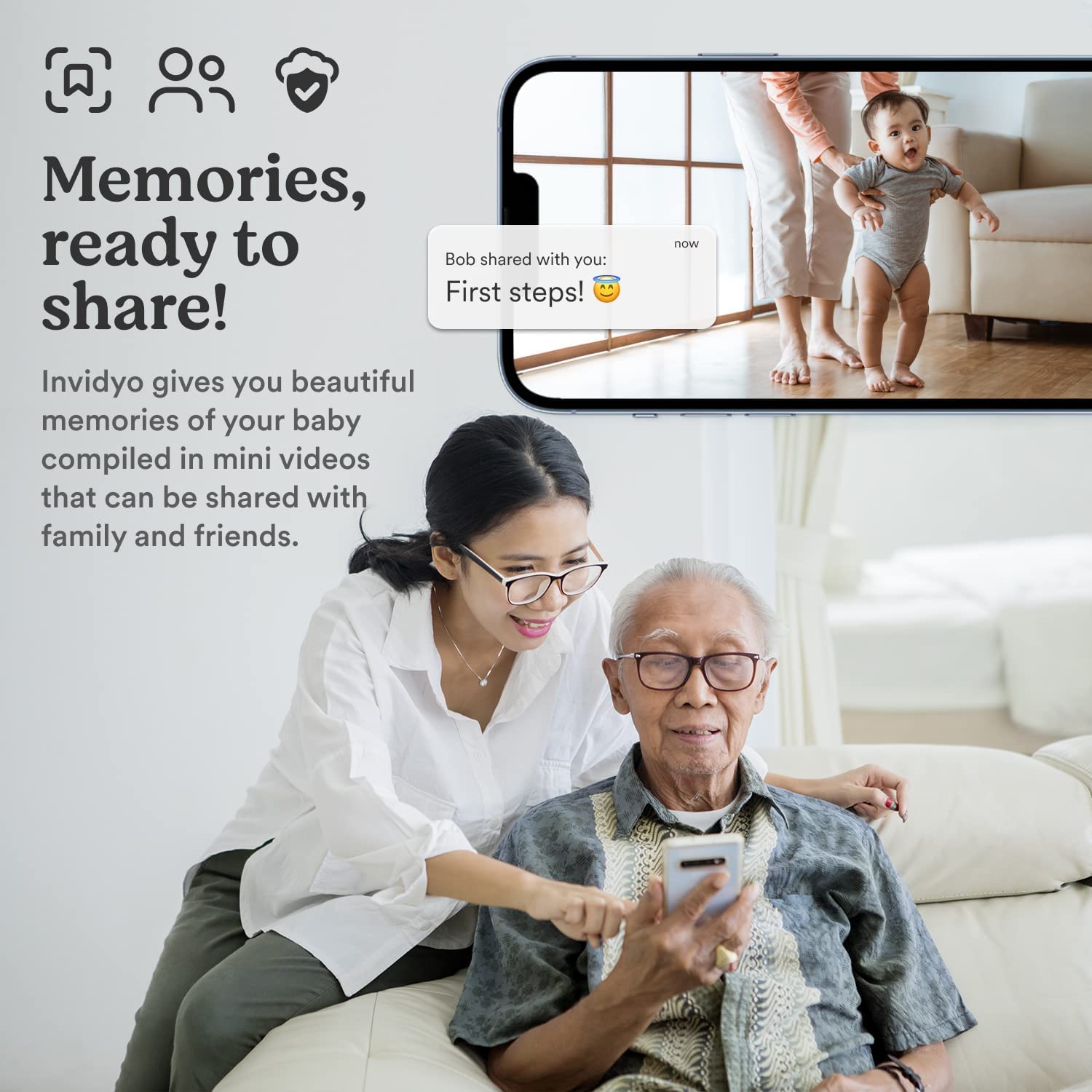 Invidyo Smart Bundle: Baby Camera with Free Monitor