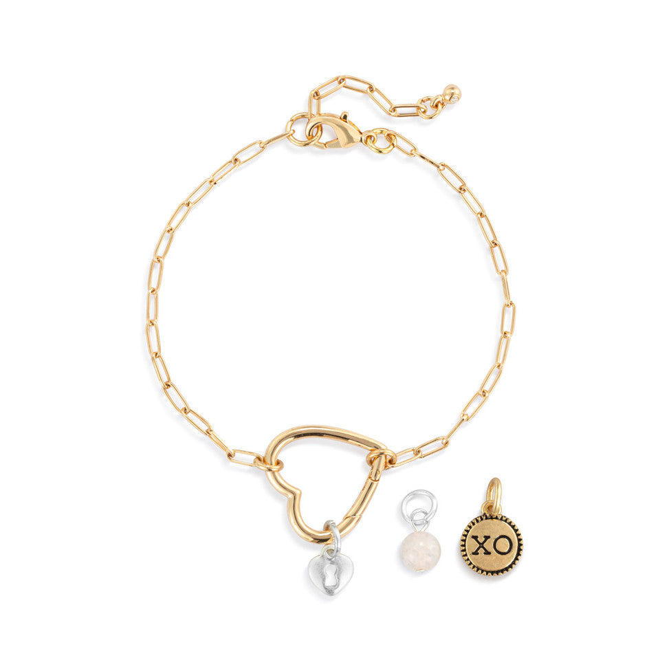 Demdaco Gold Love Bracelet Jewelry Set for Your Life's Journey