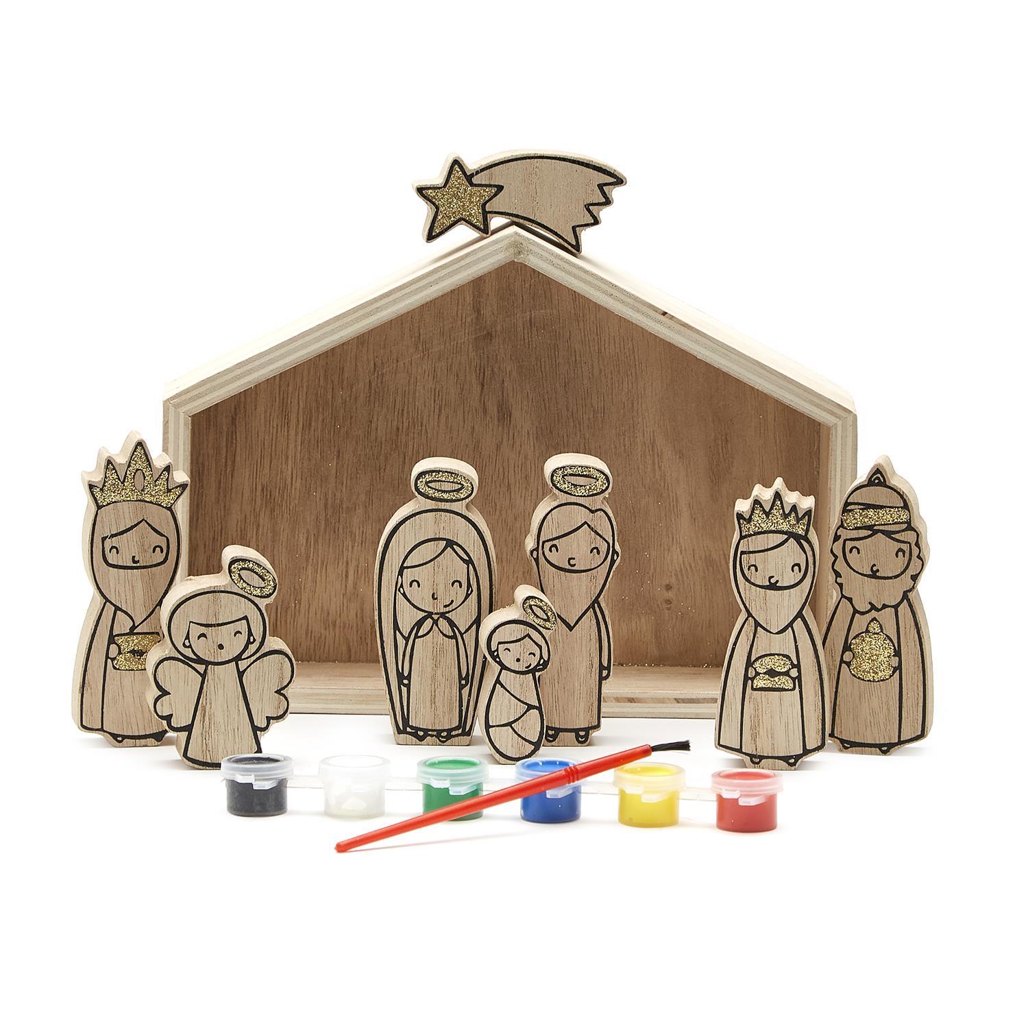 Hot Deal! 9-Piece DIY Nativity Keepsake Set - Cupcakes & Cartwheels