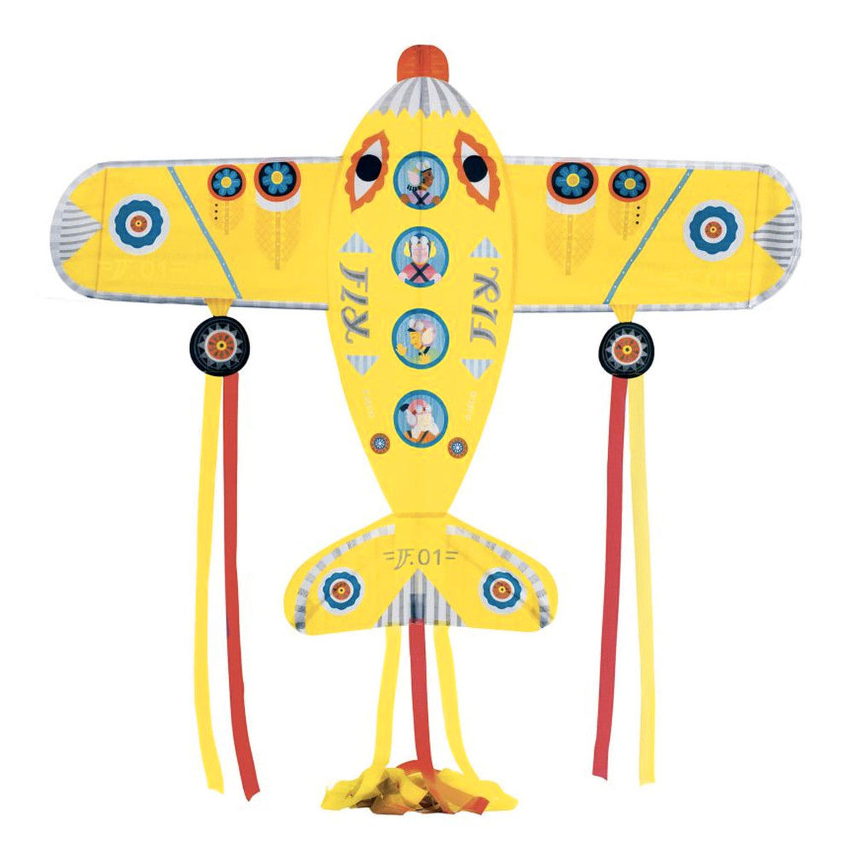 DJECO High - Performance Maxi Polyester Plane Kite for Ages 5+