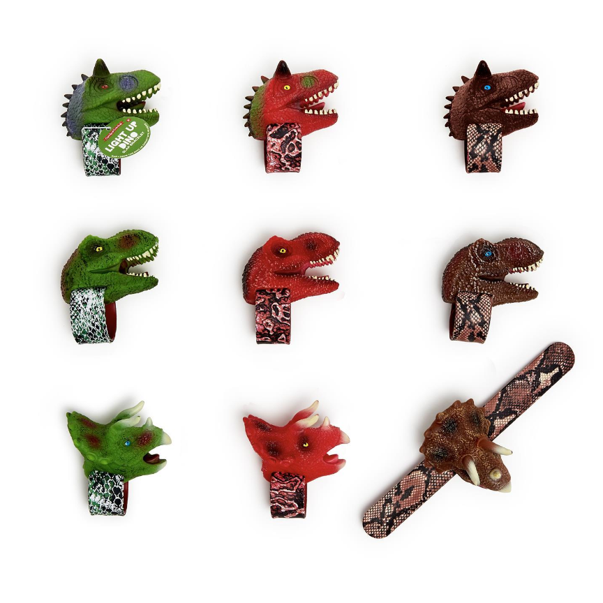 Hot Sale! Assorted Dinosaur Slap Bracelets from Cupcakes & Cartwheels