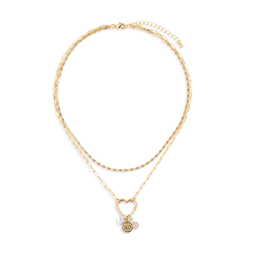 Demdaco Gold Love Necklace Jewelry Set for Your Life's Journey
